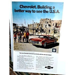 1972 Chevy Chevelle Sport Coupe Print Ad vintage 70s